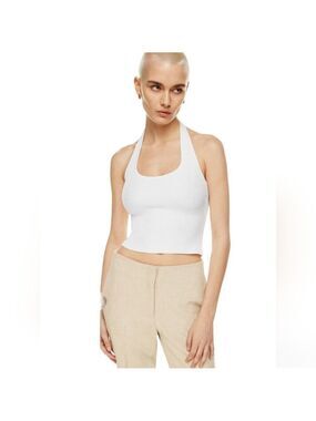 HP. Babaton Sculpt Knit Backless Halter Top
